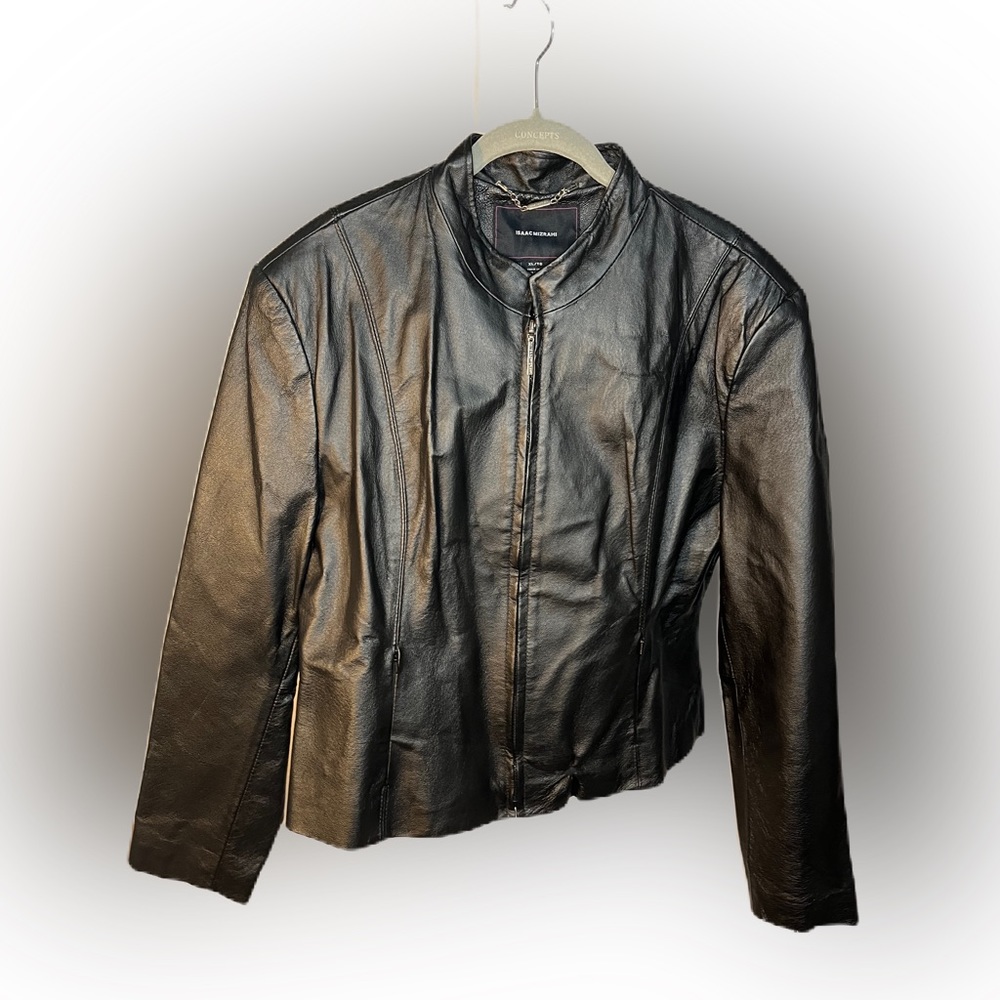 Isaac Mizrahi leather jacket XL